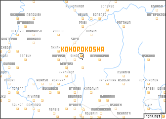 map of Kohorokosha