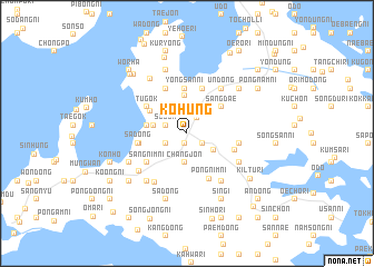 map of Kohŭng