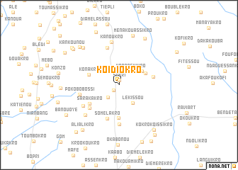 map of Koidiokro