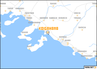 map of Koigahama