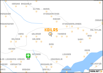 map of Koilás