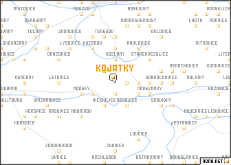 map of Kojátky