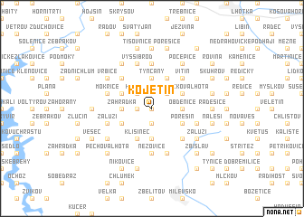map of Kojetín