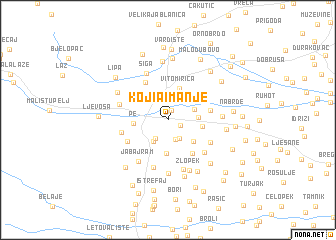 map of Koji°a Imanje