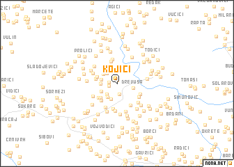 map of Kojići