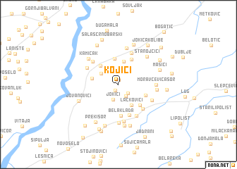 map of Kojići
