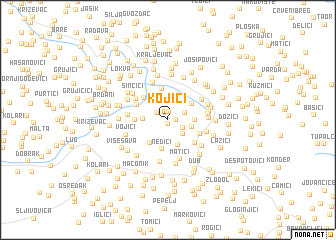 map of Kojići