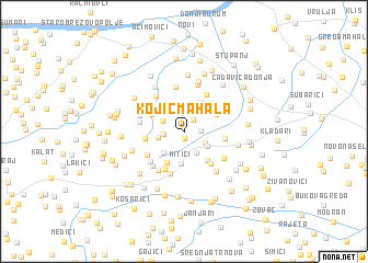 map of Kojić-Mahala