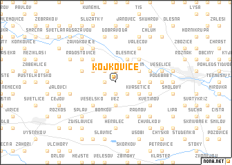 map of Kojkovice