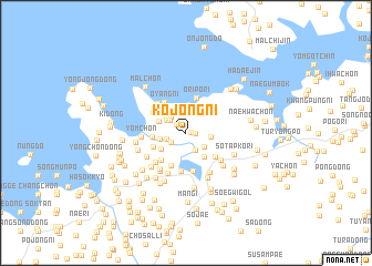 map of Kojŏng-ni