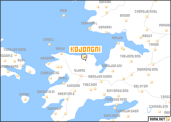 map of Kojŏng-ni