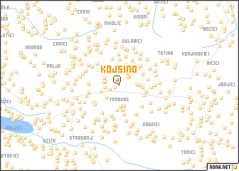 map of Kojšino