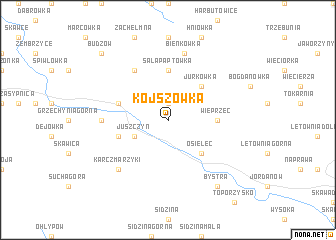 map of Kojszówka