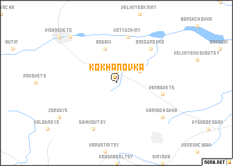 map of Kokhanovka