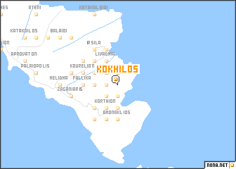 map of Kókhilos