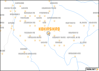 map of Kokinsikro