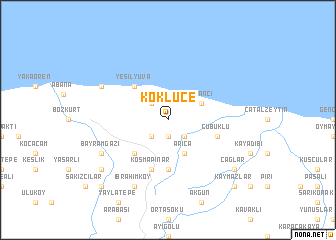 map of Köklüce