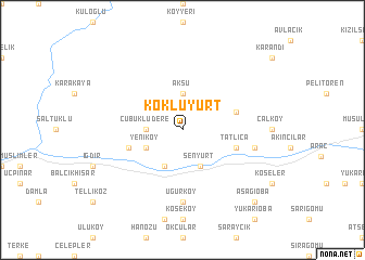 map of Köklüyurt