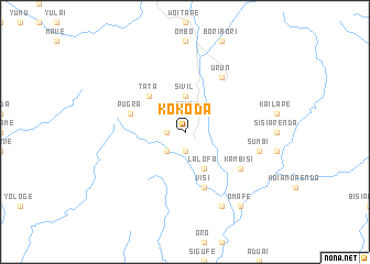 map of Kokoda