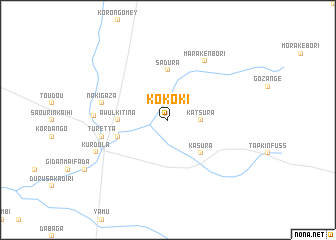 map of Kokoki