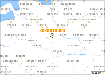 map of Kokontouga