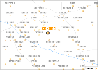 map of Kokora