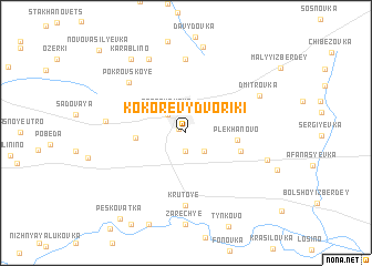 map of Kokorevy Dvoriki