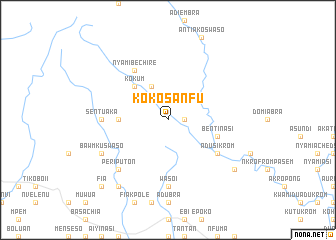 map of Kokosanfu