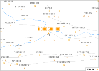 map of Kokoshkino
