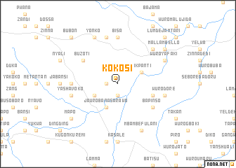 map of Kokosi