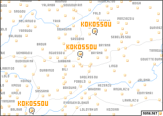 map of Kokossou