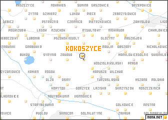 map of Kokoszyce