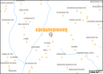 map of Kokoun-Koimikro