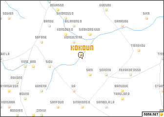 map of Kokoun