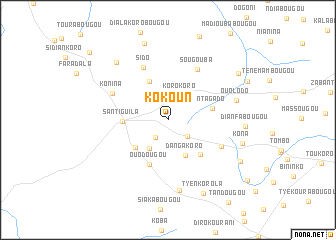 map of Kokoun