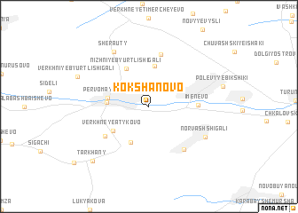 map of Kokshanovo