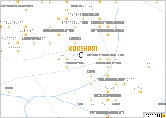 map of Kokshari