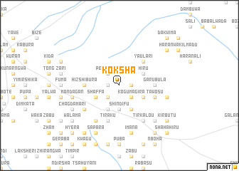 map of Koksha