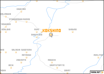 map of Kokshino