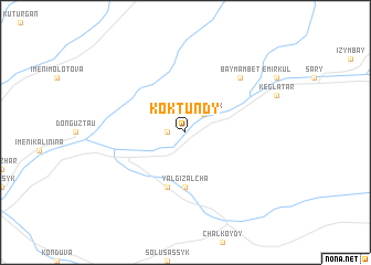 map of Kok-Tundy