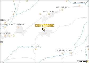 map of Kok-Yangak