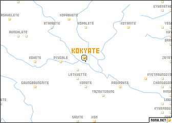 map of Ko Kya Tē