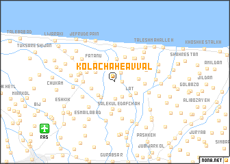 map of Kolā Chāh-e Avval