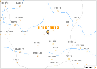 map of Kolagbata