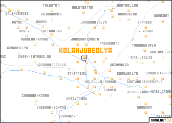 map of Kolah Jūb-e ‘Olyā
