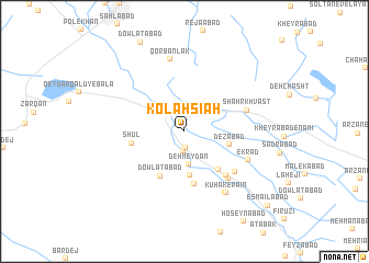 map of Kolāh Sīāh