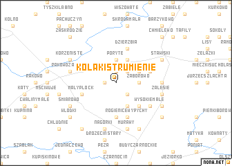 map of Kołaki Strumienie