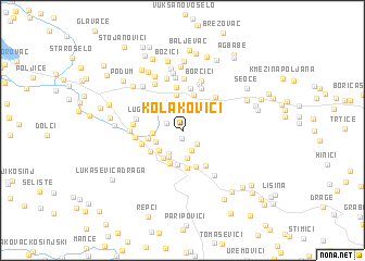 map of Kolakovići