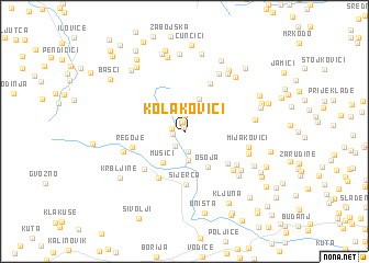 map of Kolakovići