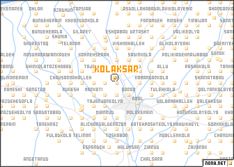 map of Kolāksar